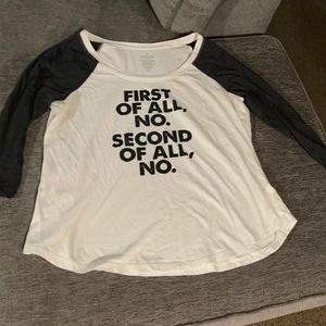 Torrid baseball tee